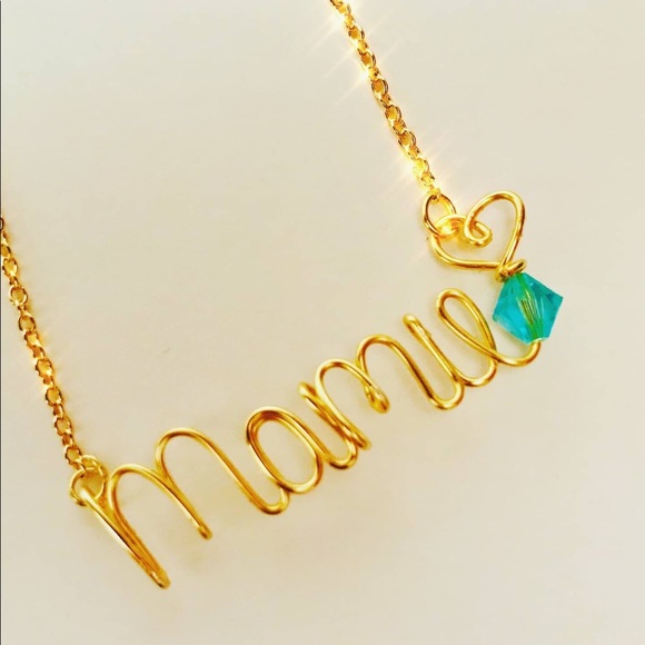 CUSTOM Handmade Personalized Wire Necklace Gift - Picture 2 of 8